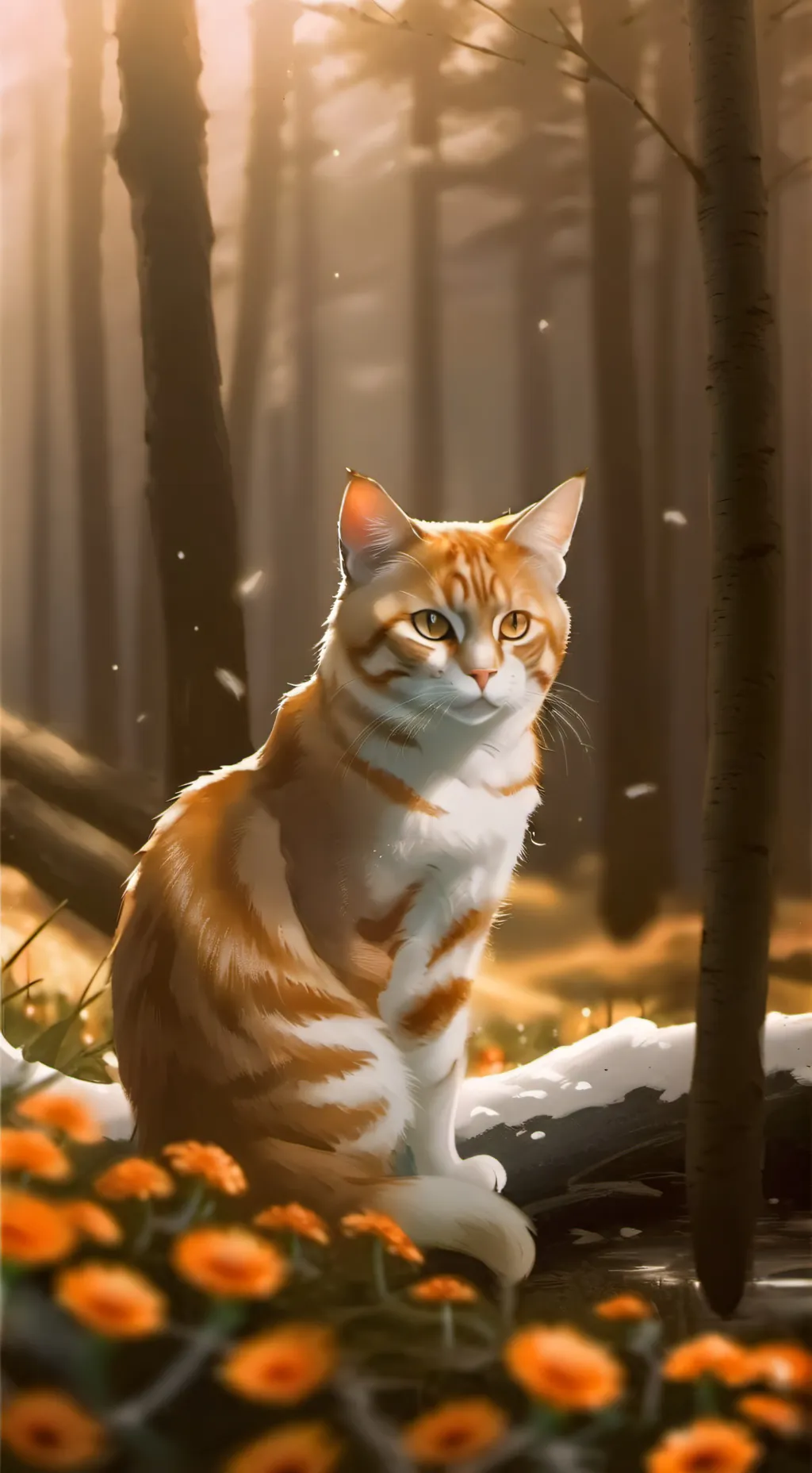 ai character: Ginger *my cat* background