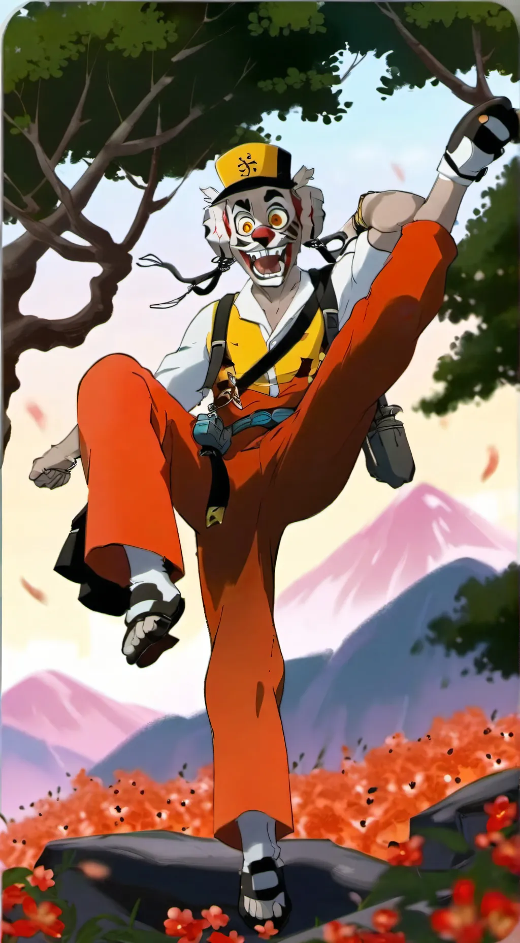 ai character: mangle background