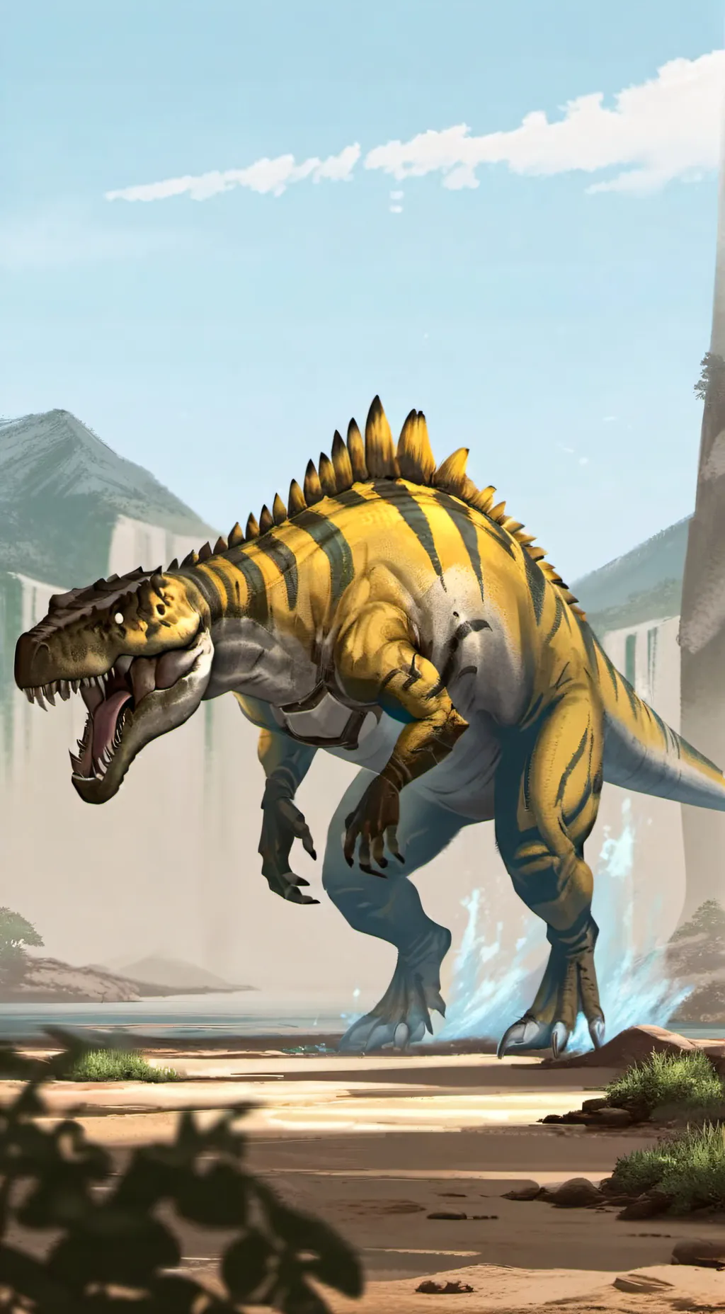 ai character: Spinosaurus background