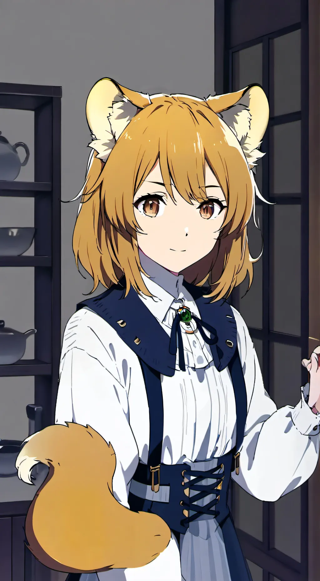 ai character: Löwin Geist background