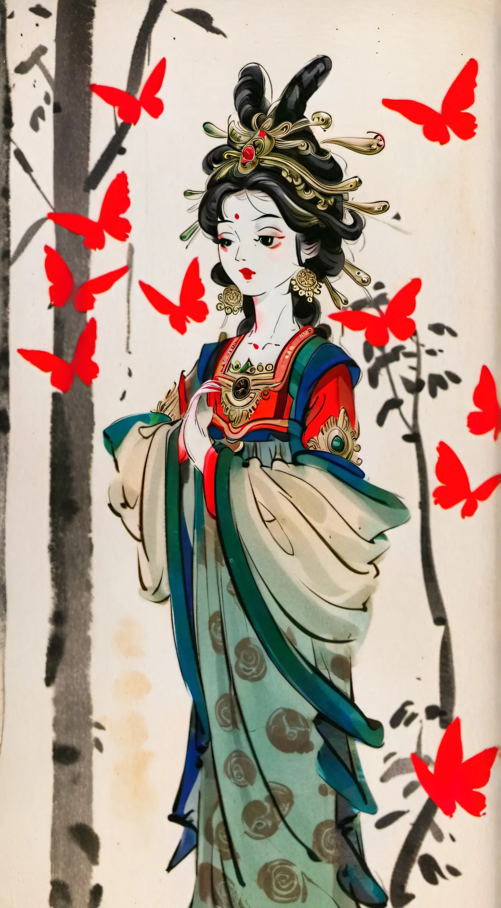 ai character: Miss Puppet background