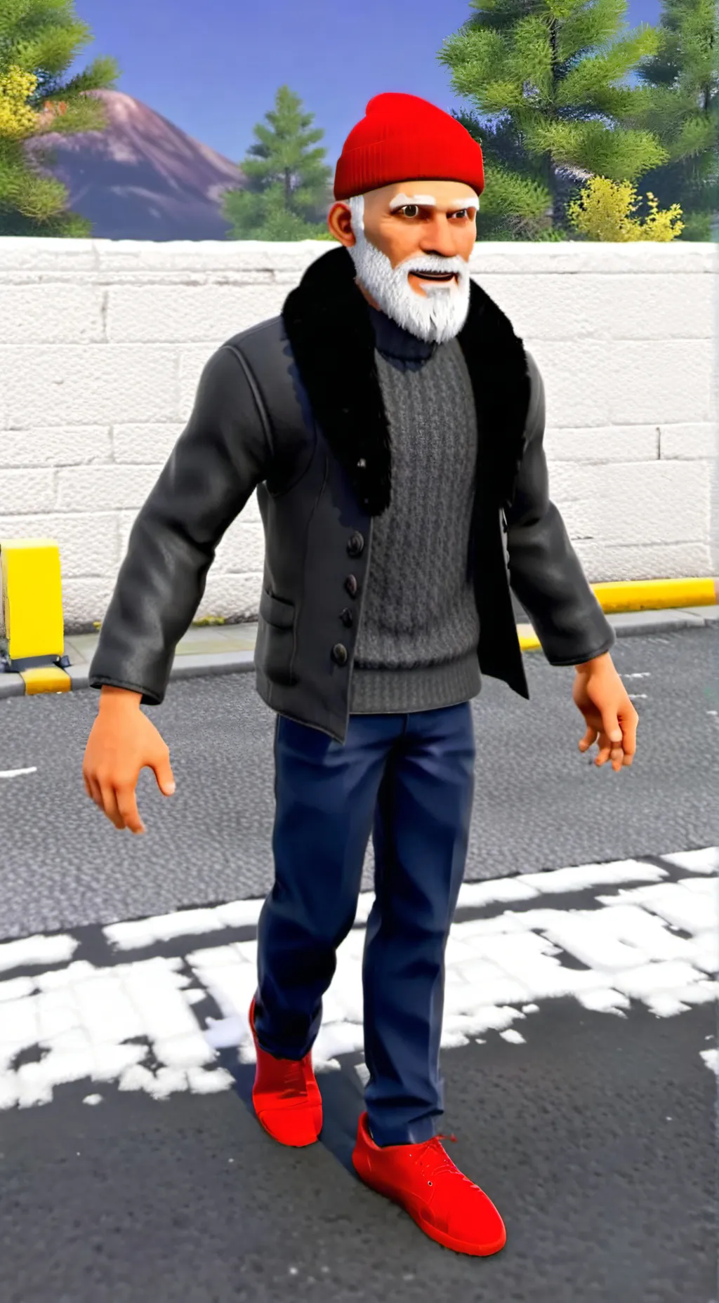 ai character: girl playground￼ background