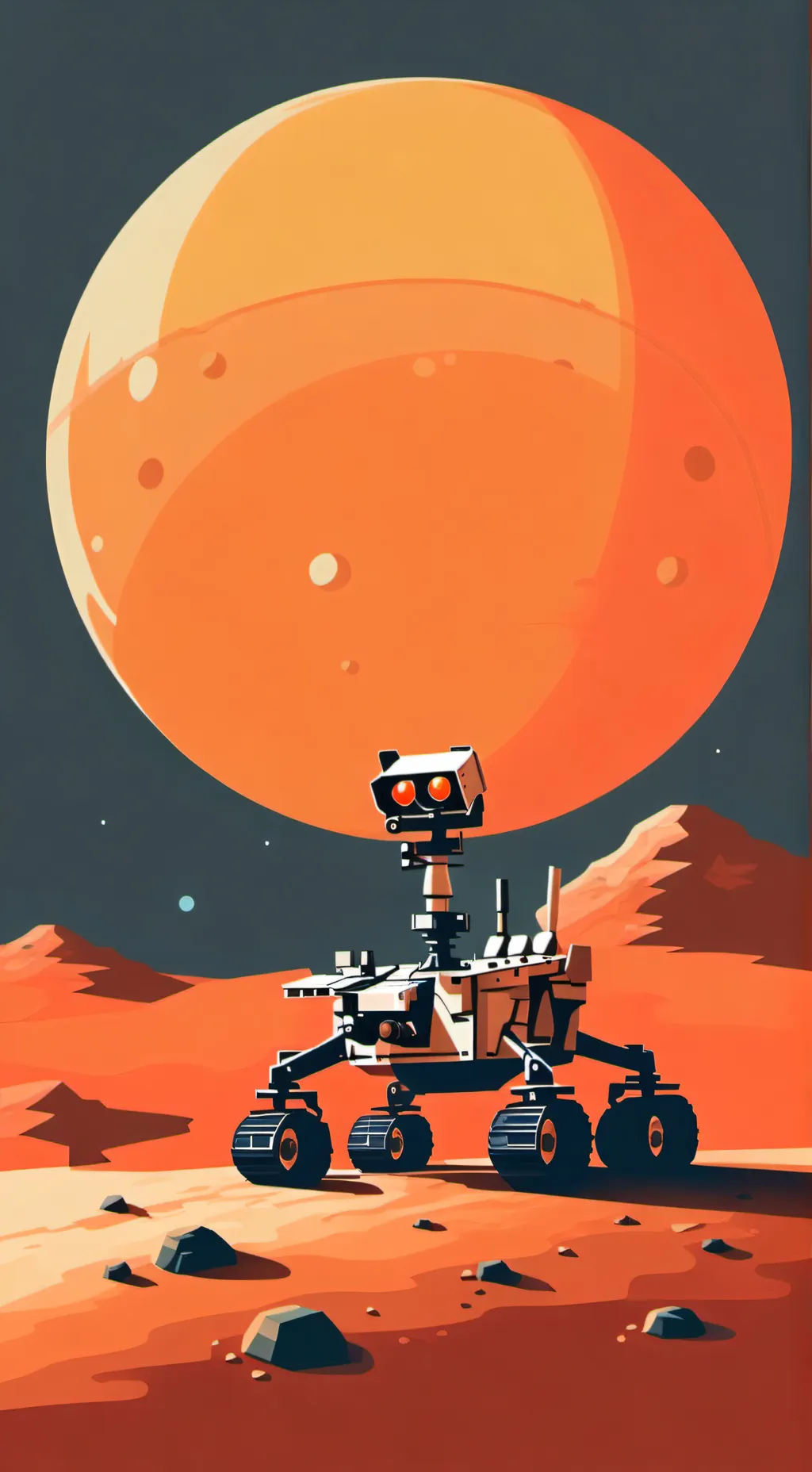 ai character: Mars Rover Singing background