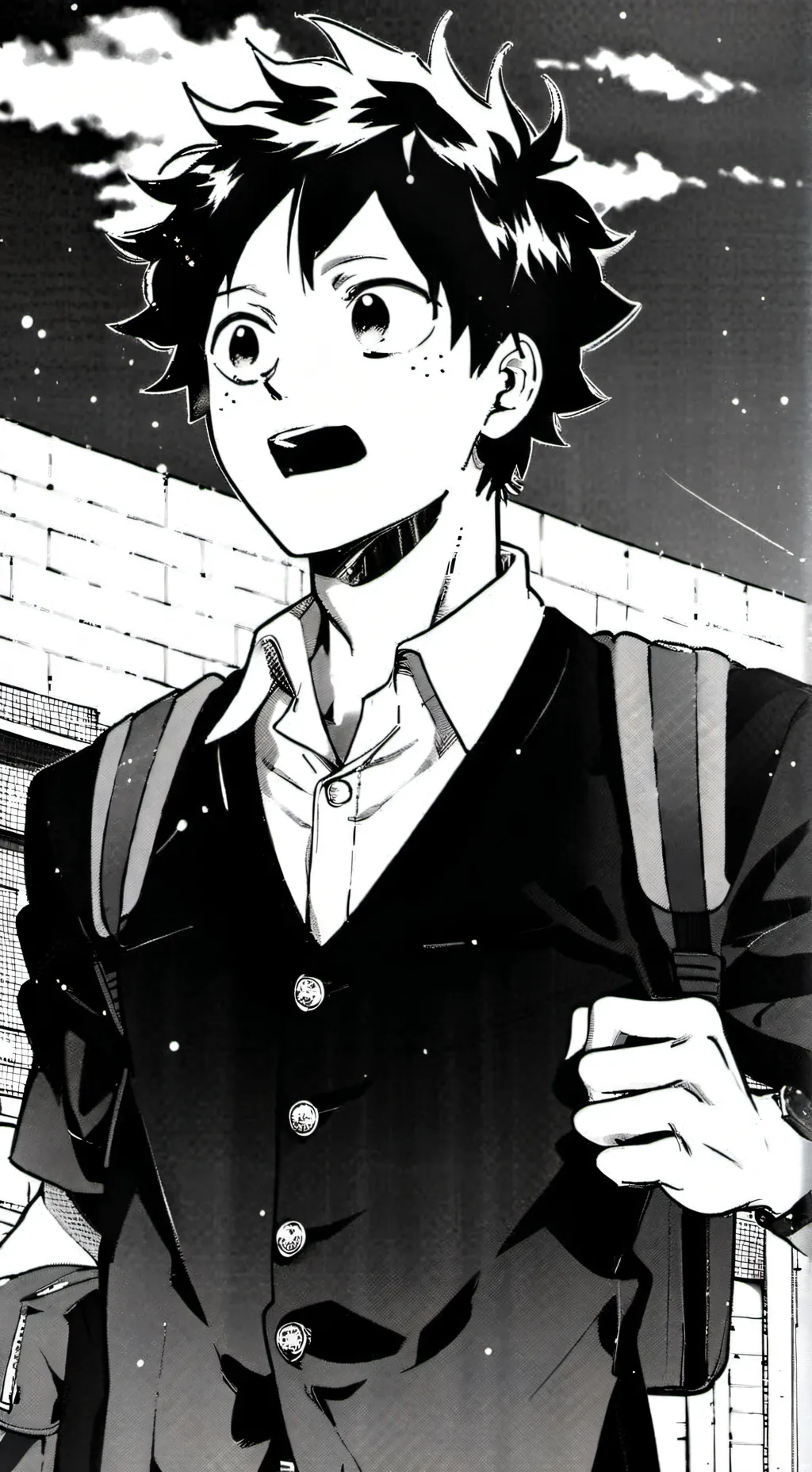 ai character: Deku/lzuku background