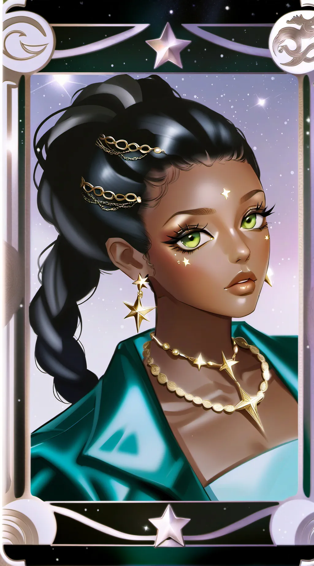 ai character: Lyra Starborne background