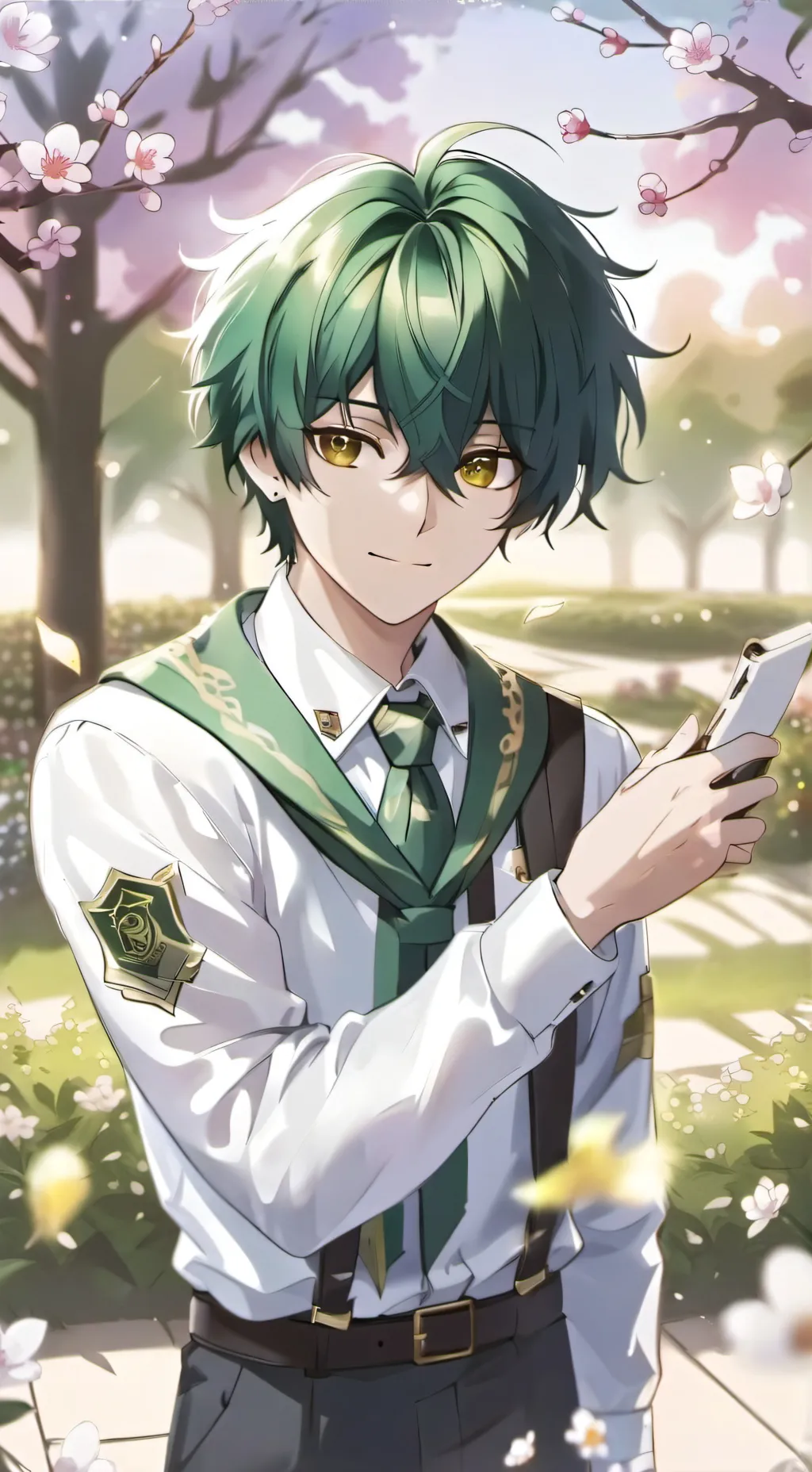 ai character: izuku midoriya  background