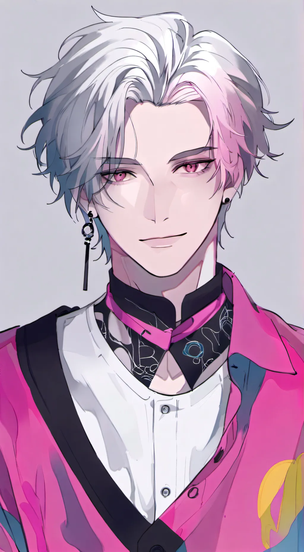 ai character: 🩷🤍Micheal🤍🩷 background