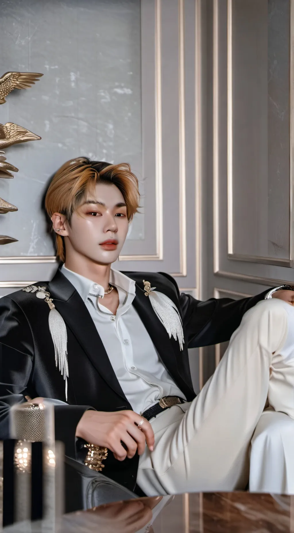 ai character: Lego background