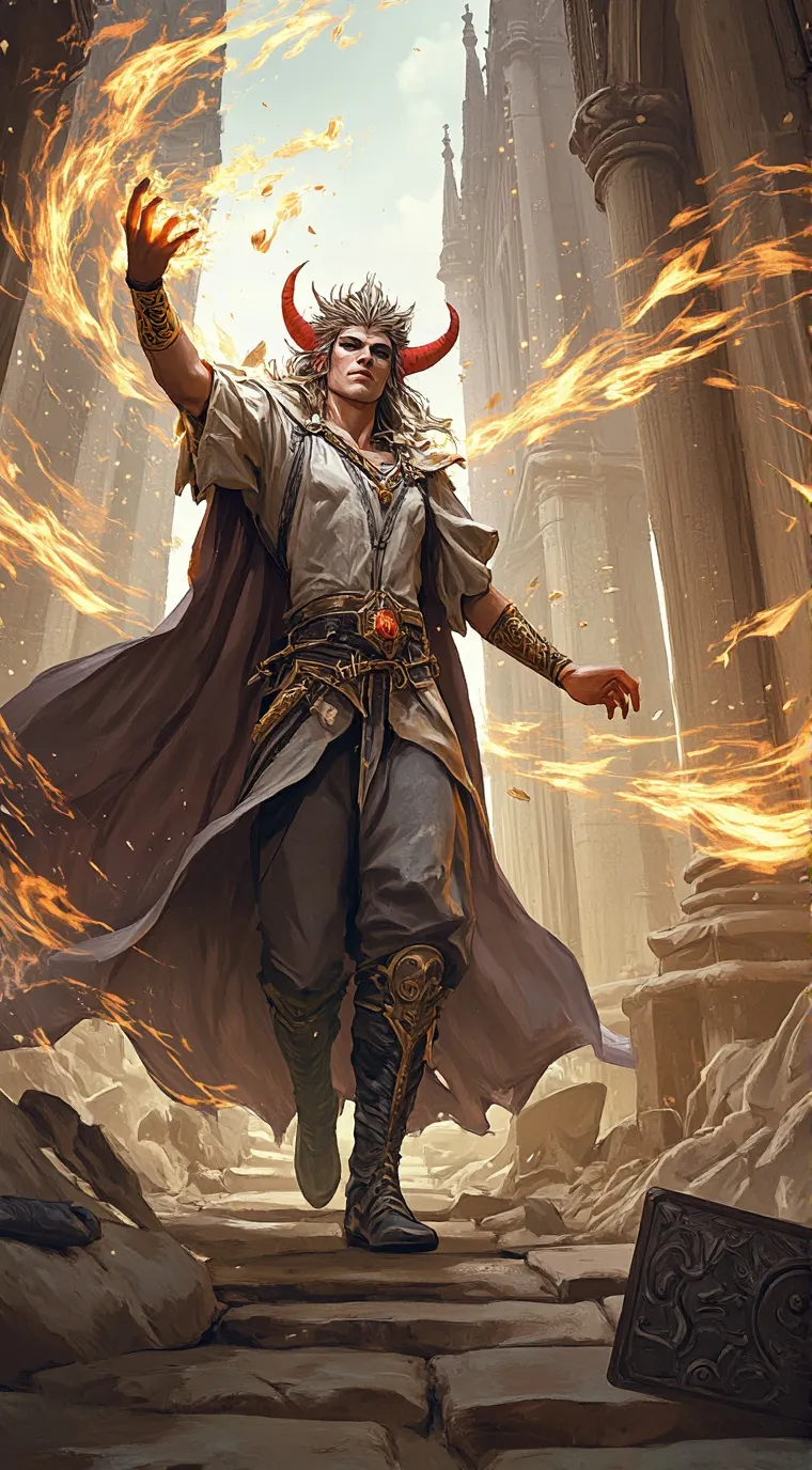 ai character: devil background