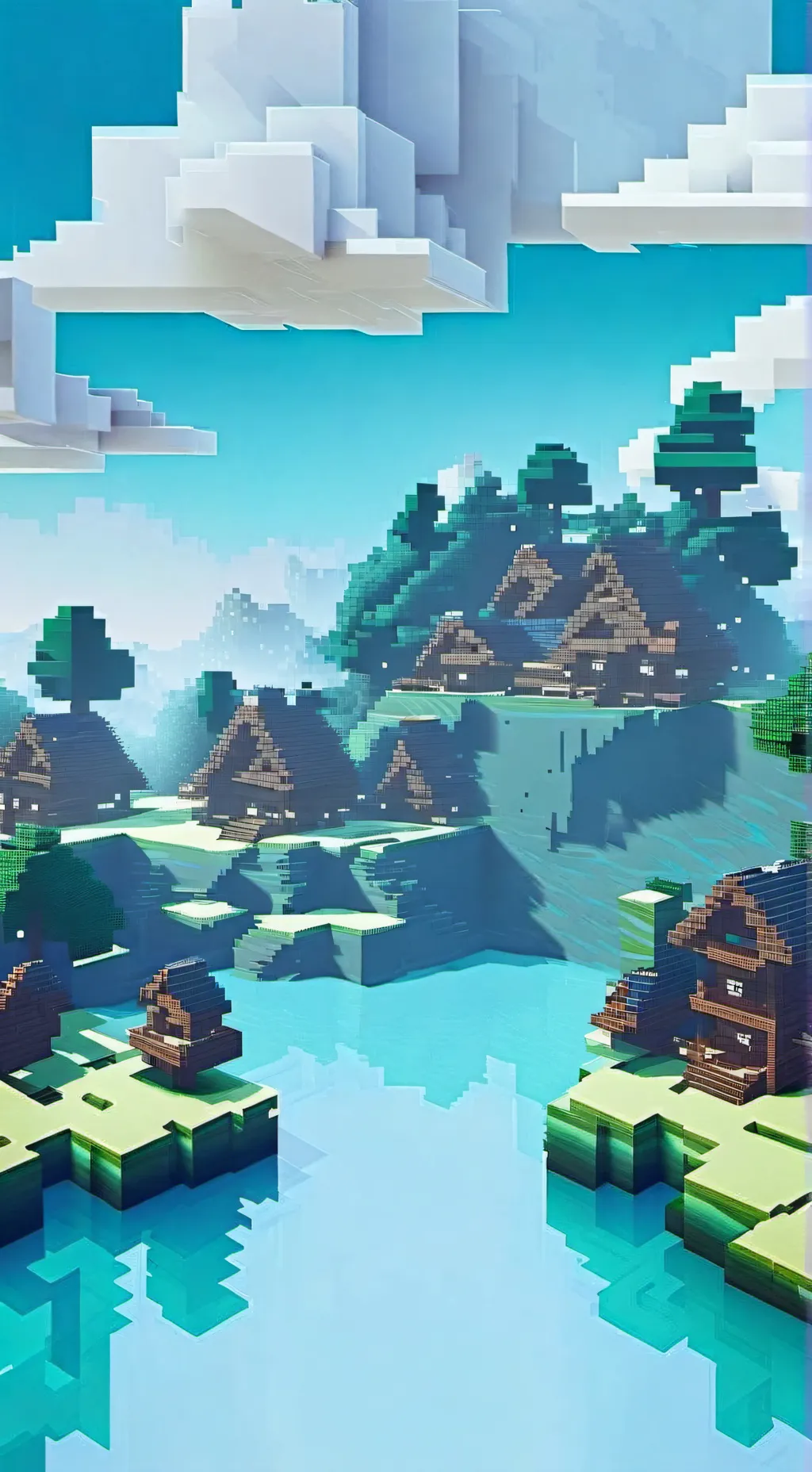 ai character: Minecraft au background