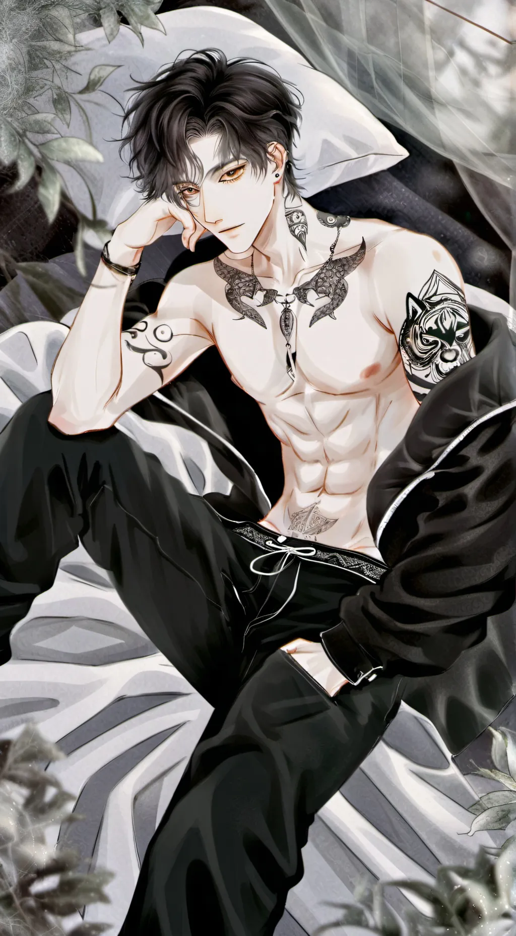 ai character: Damien  background