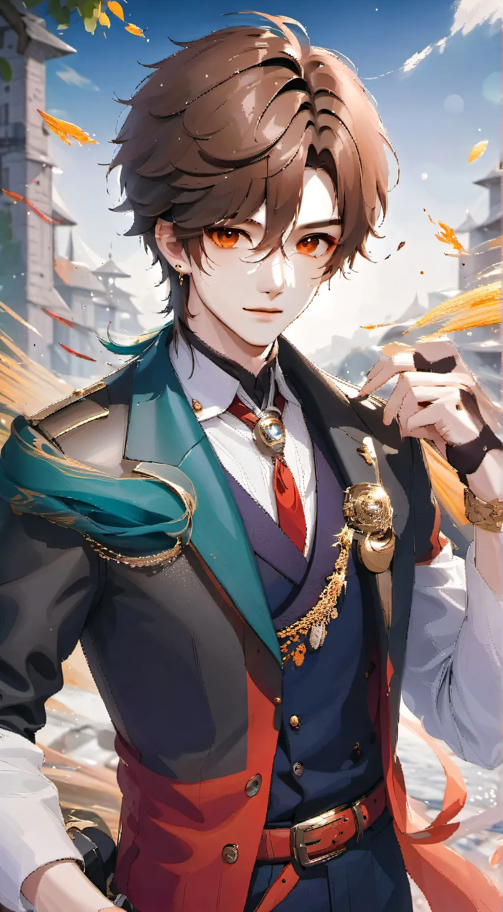 ai character: Oliver  background