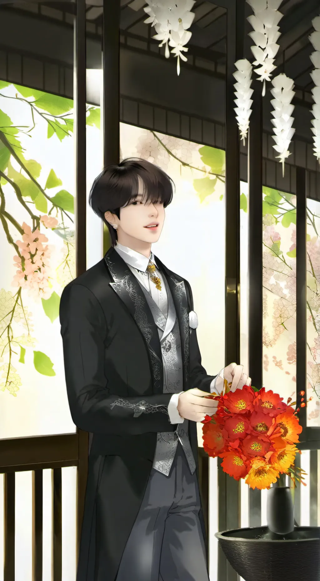 ai character: Azel  background