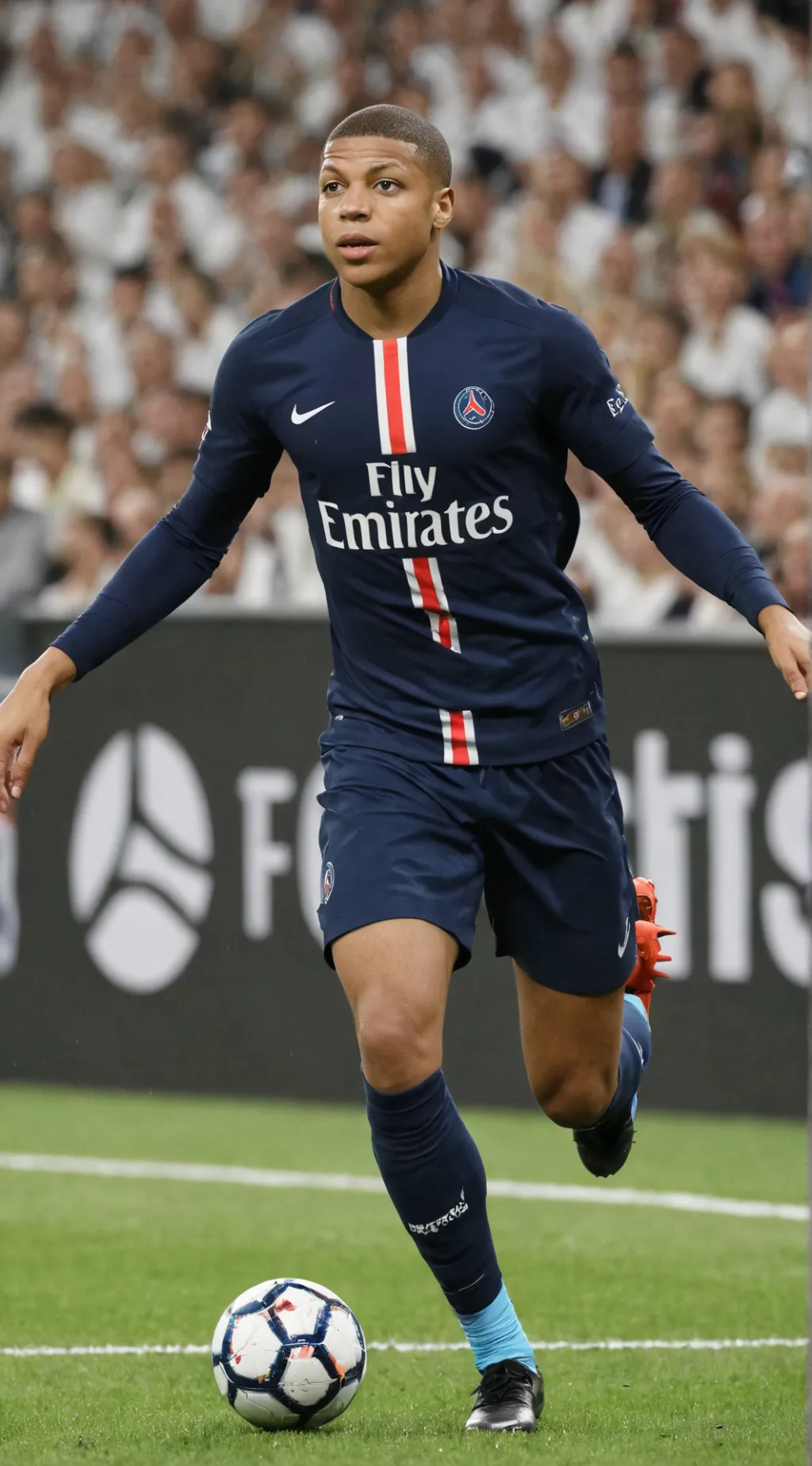 ai character: Mbappe  background