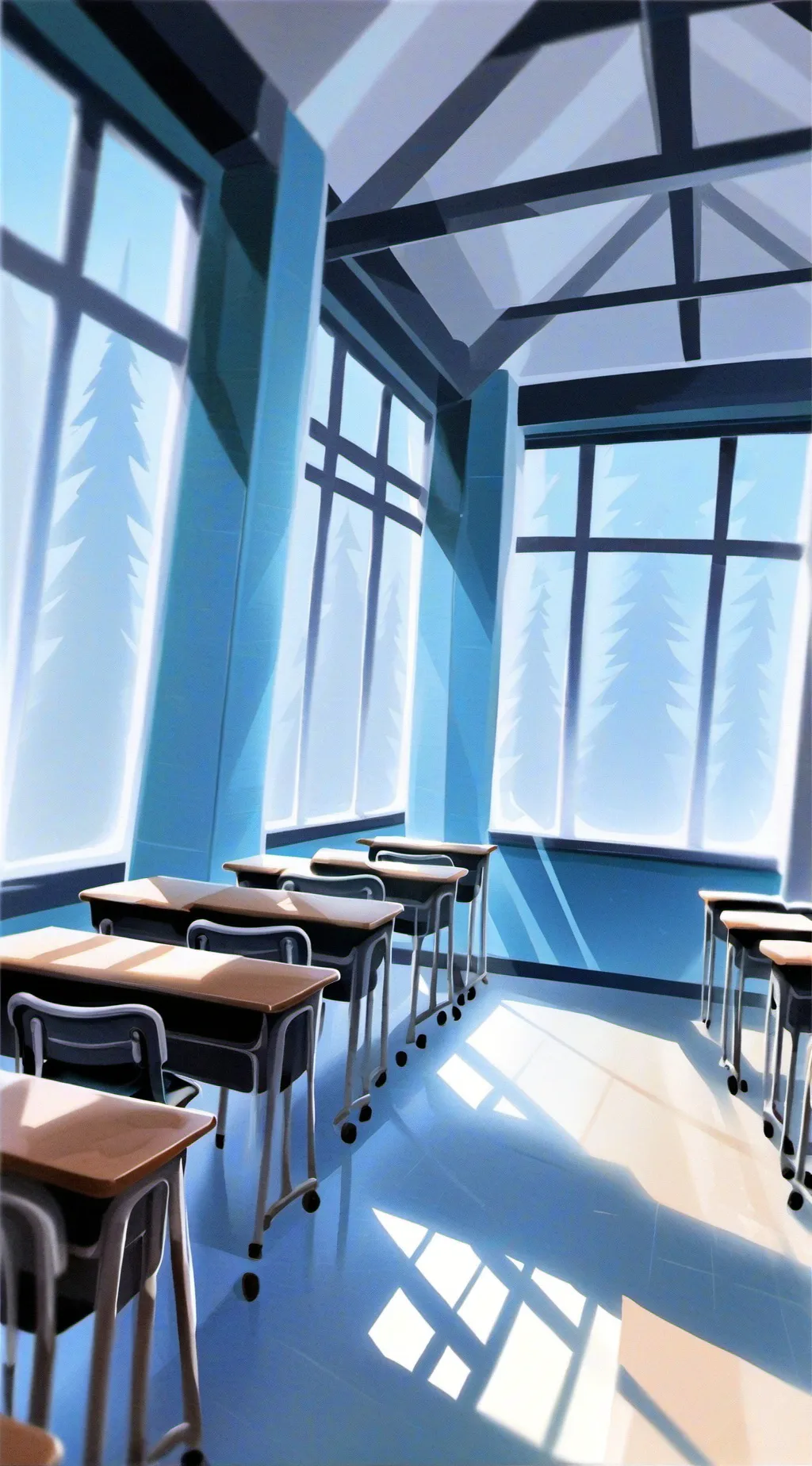 ai character: mha school  background