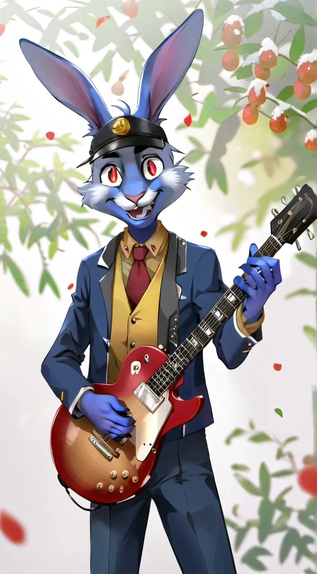 ai character: Glamrock Bonnie background