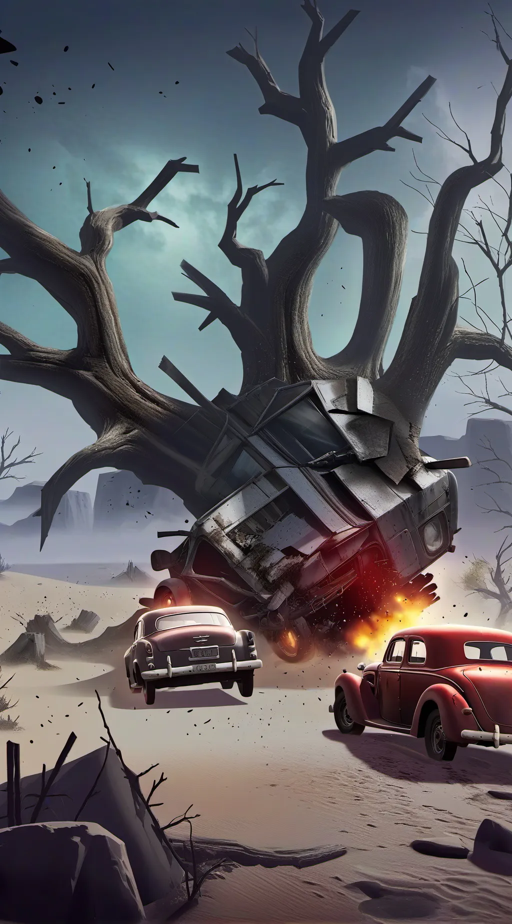 ai character: Smiling critters  background