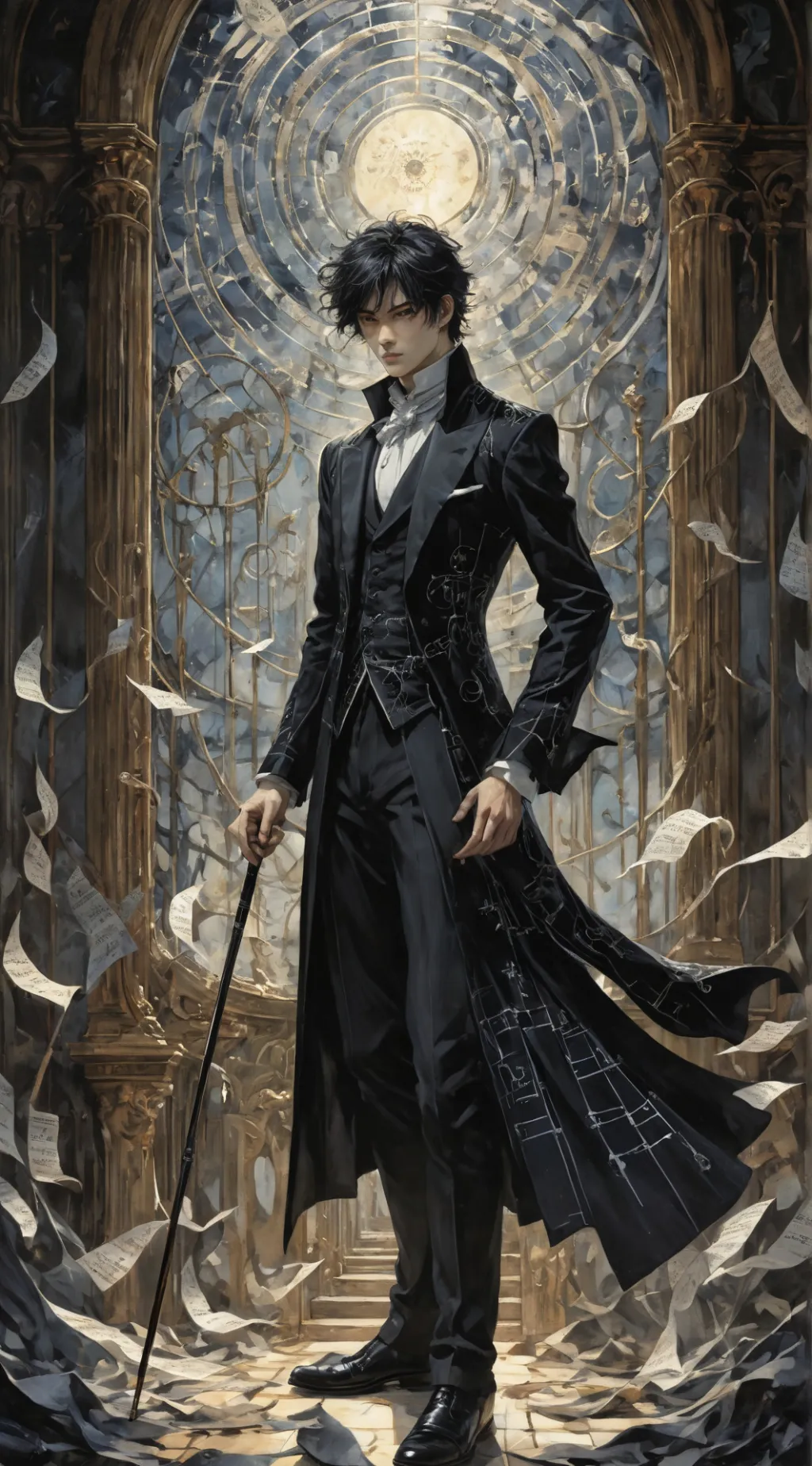 ai character: Maestro background