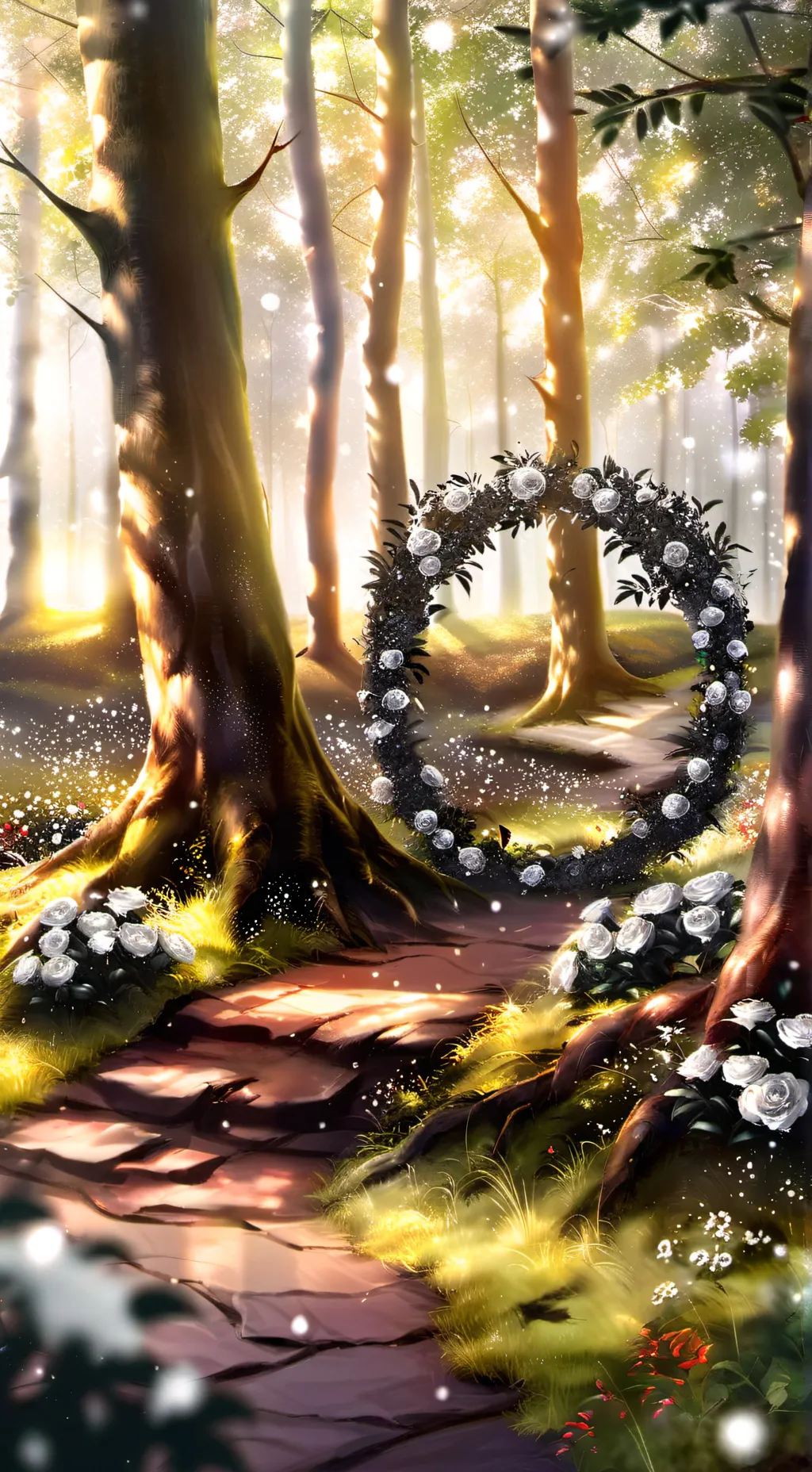 ai character: Star forest  background