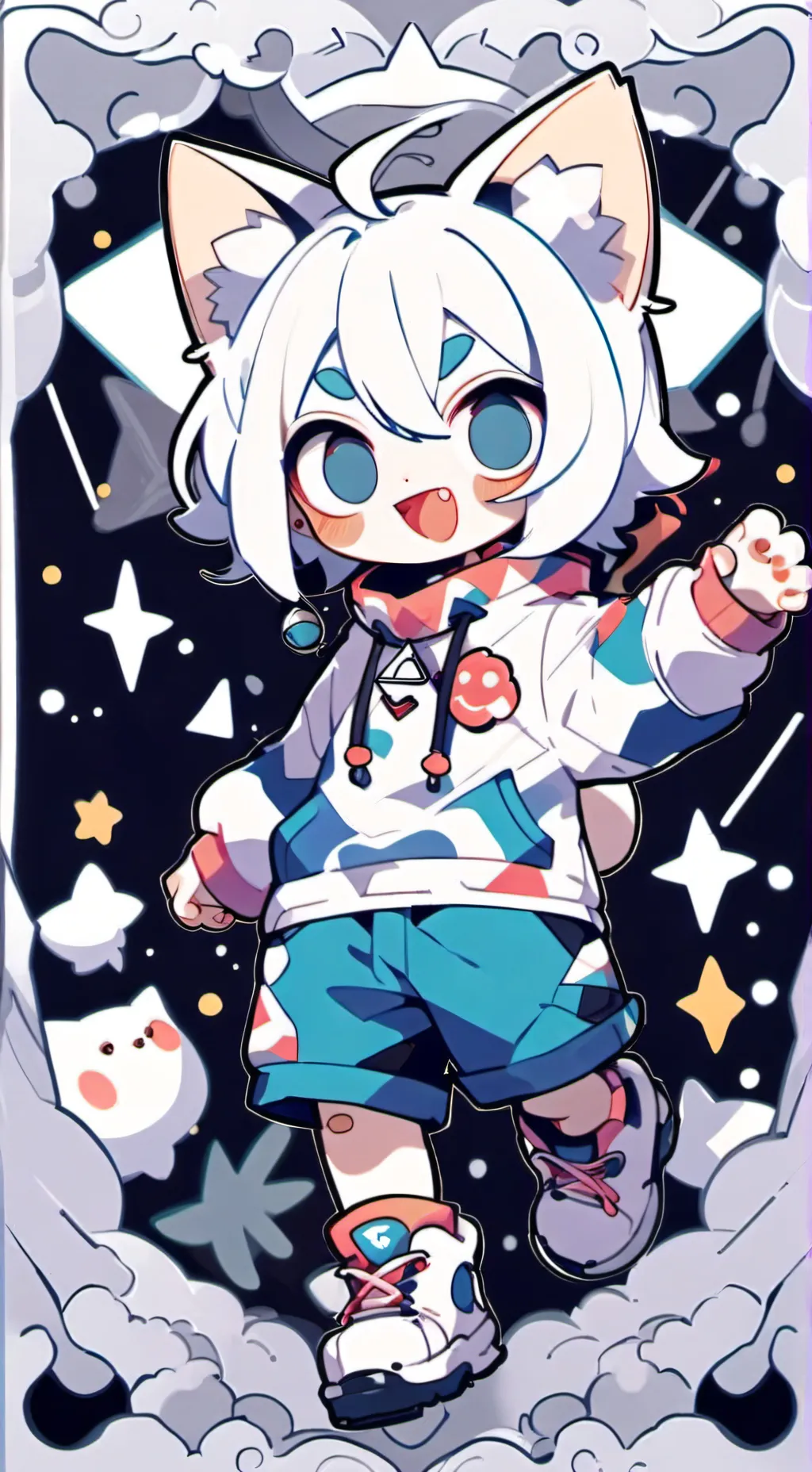 ai character: candycat background