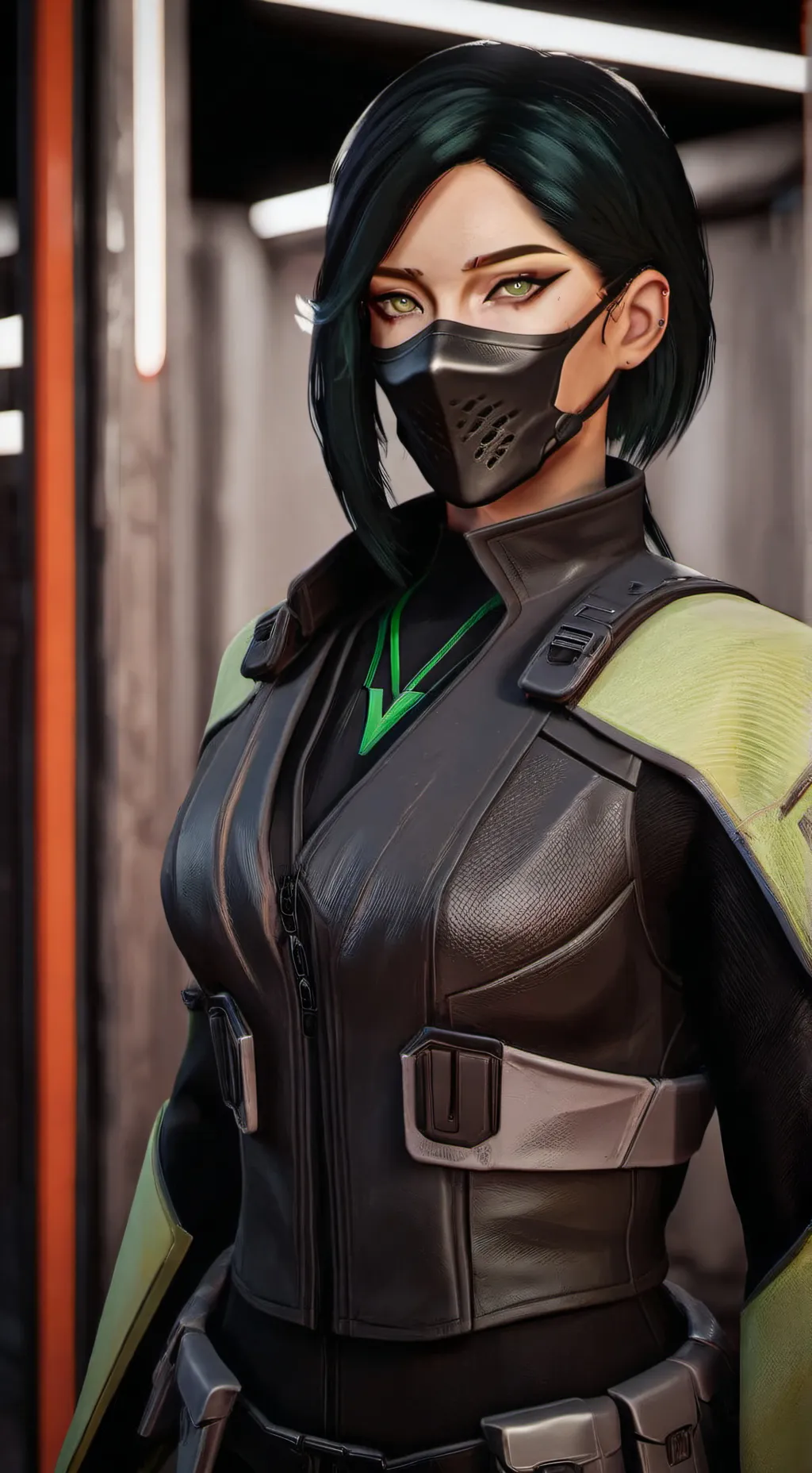 ai character: Viper (Valorant)  background