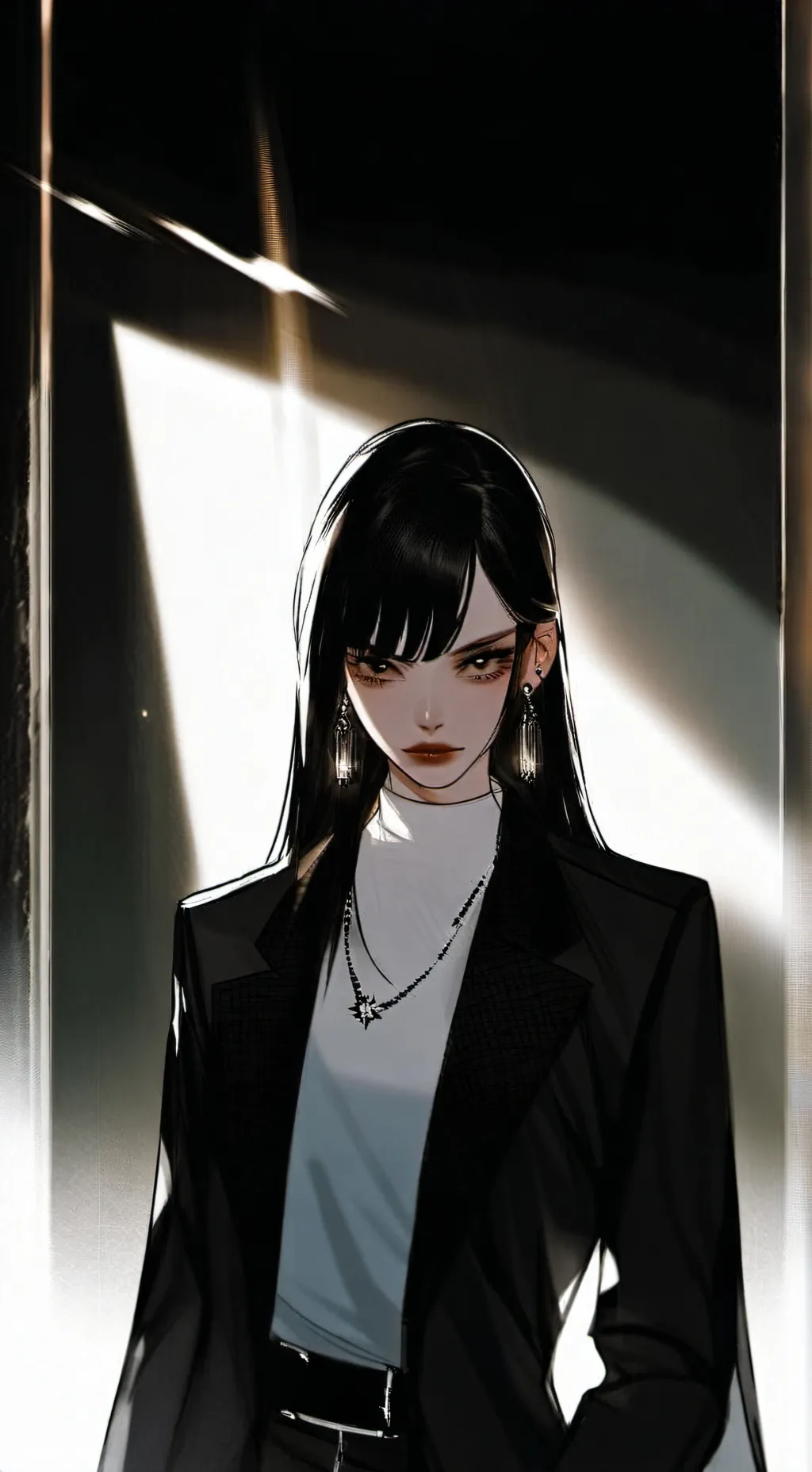 ai character: Mia bodyguard  background