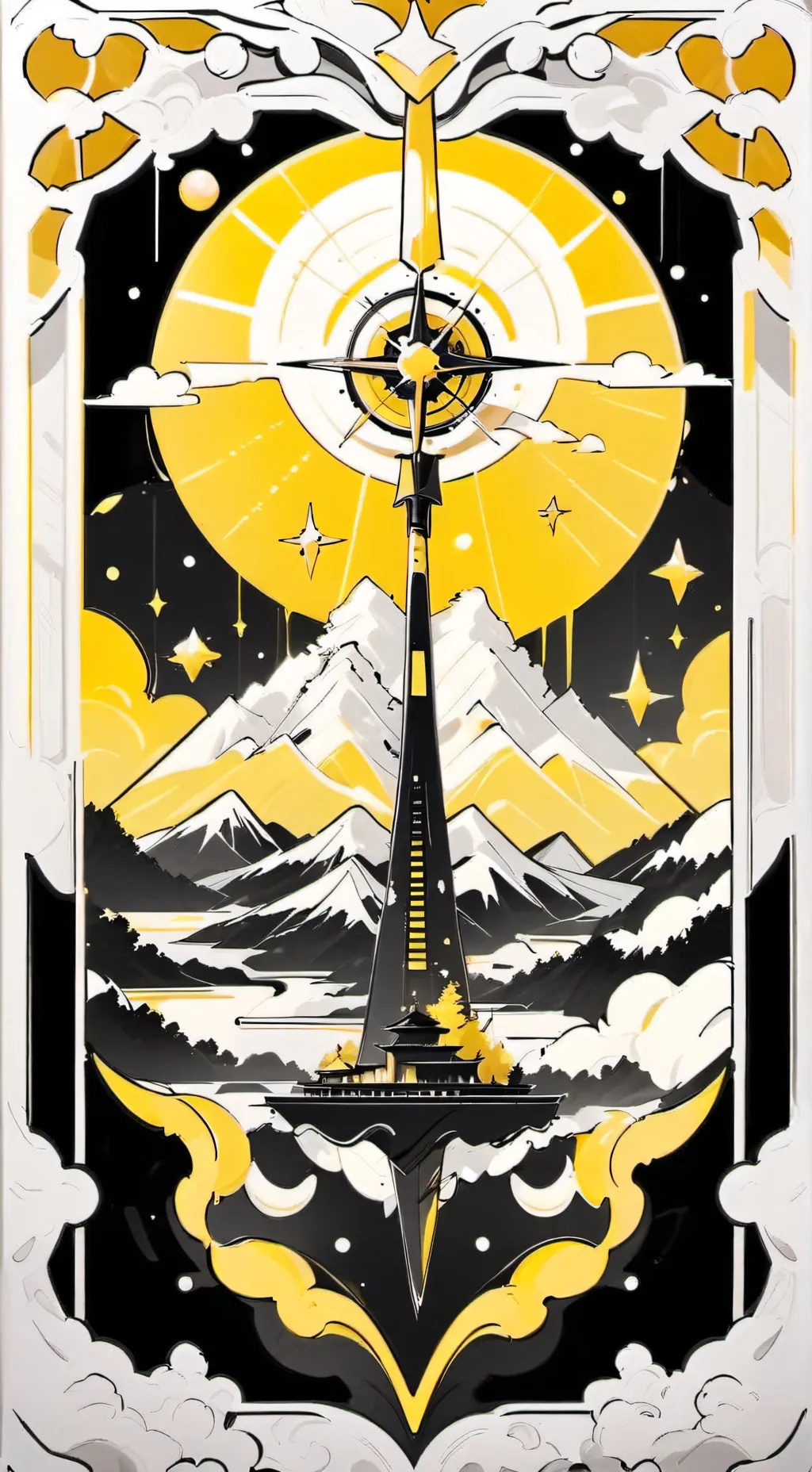 ai character: Cone background