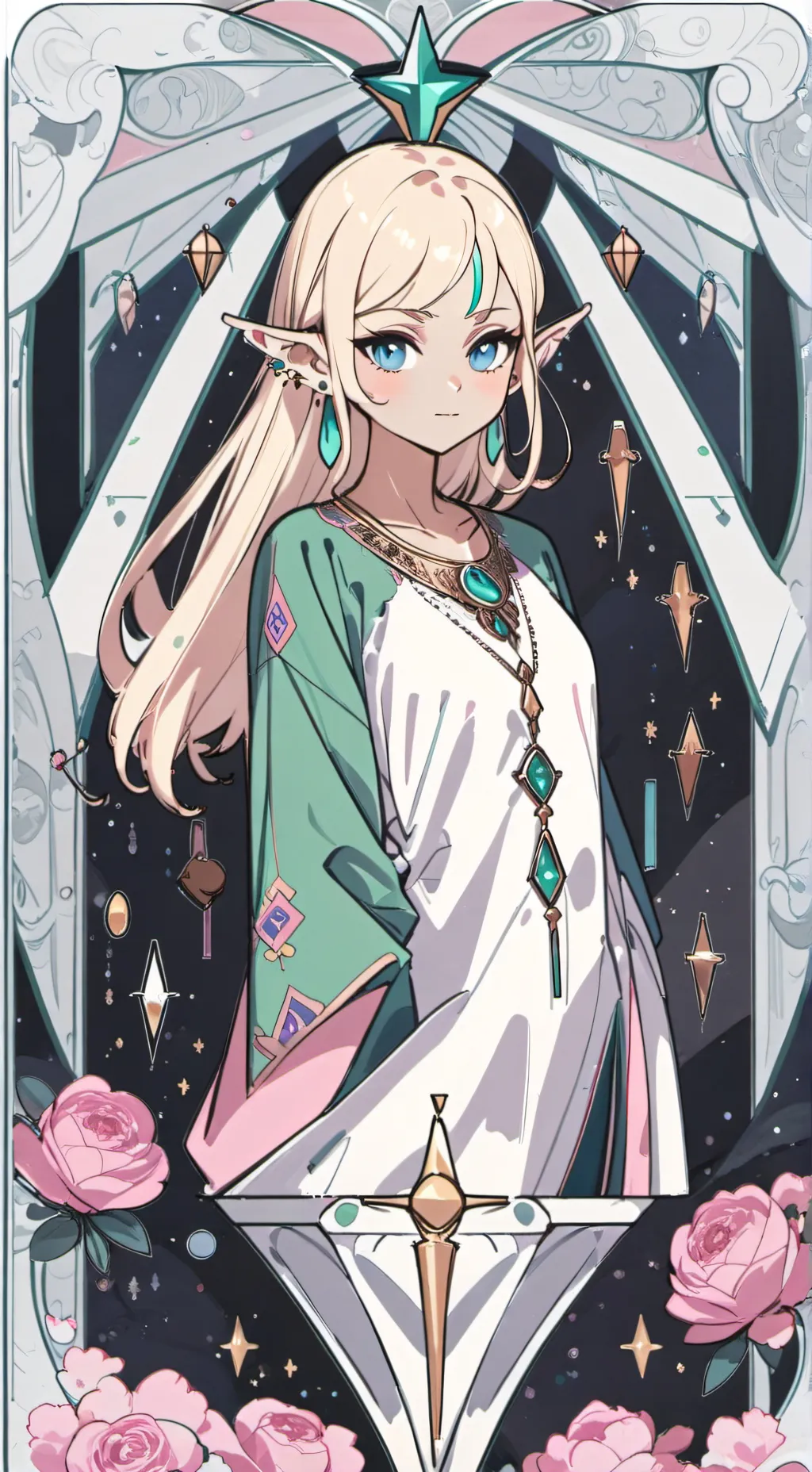 ai character: Mha singing  background