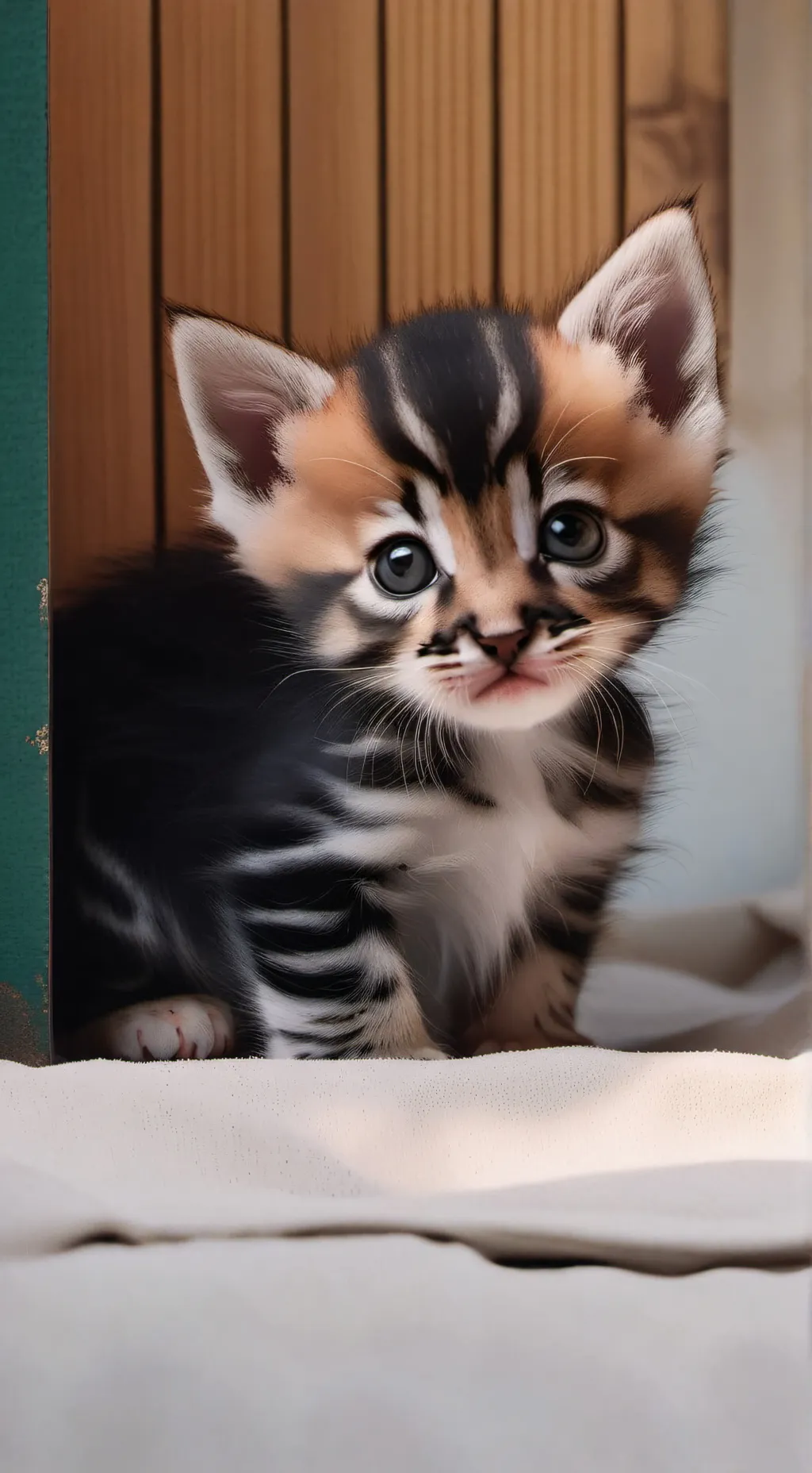 ai character: baby cat background