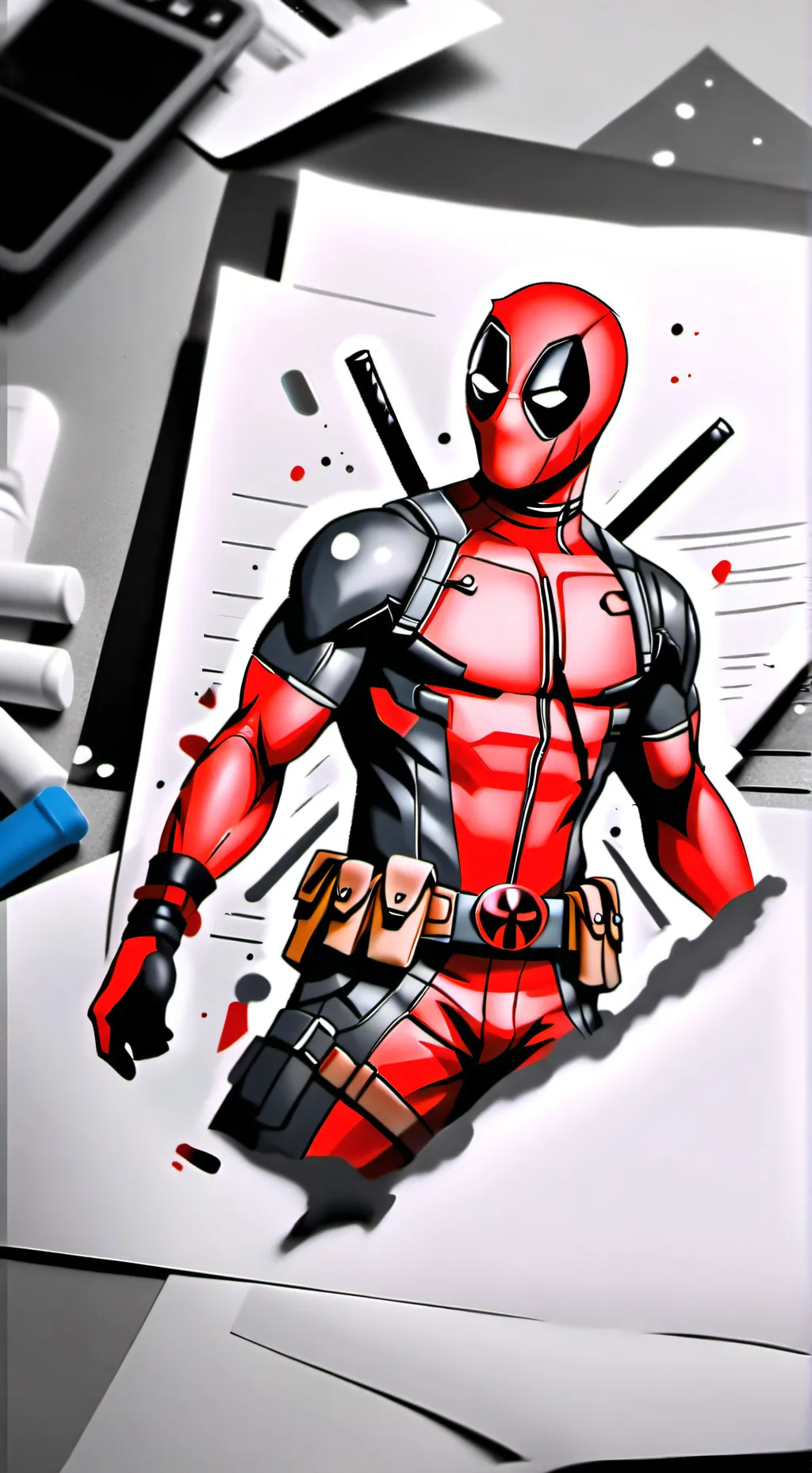 ai character: deadpool  background