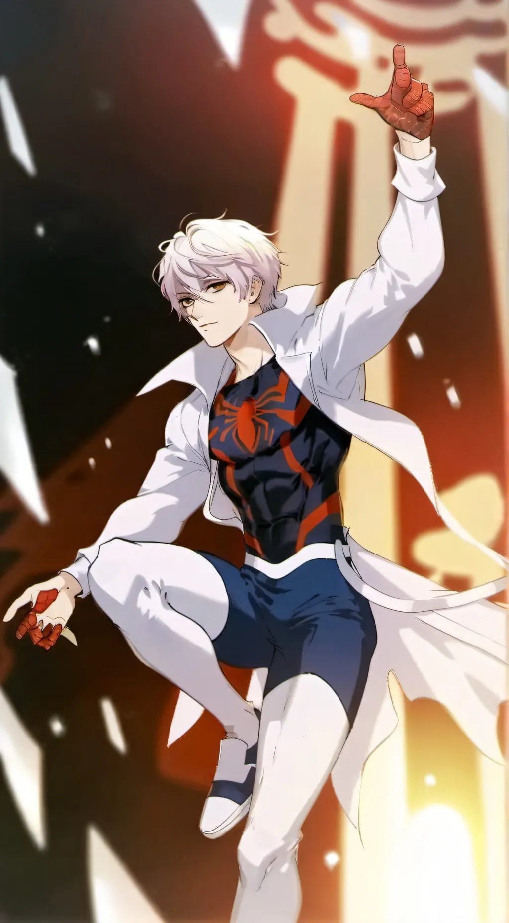 ai character: Spiderman univer  background