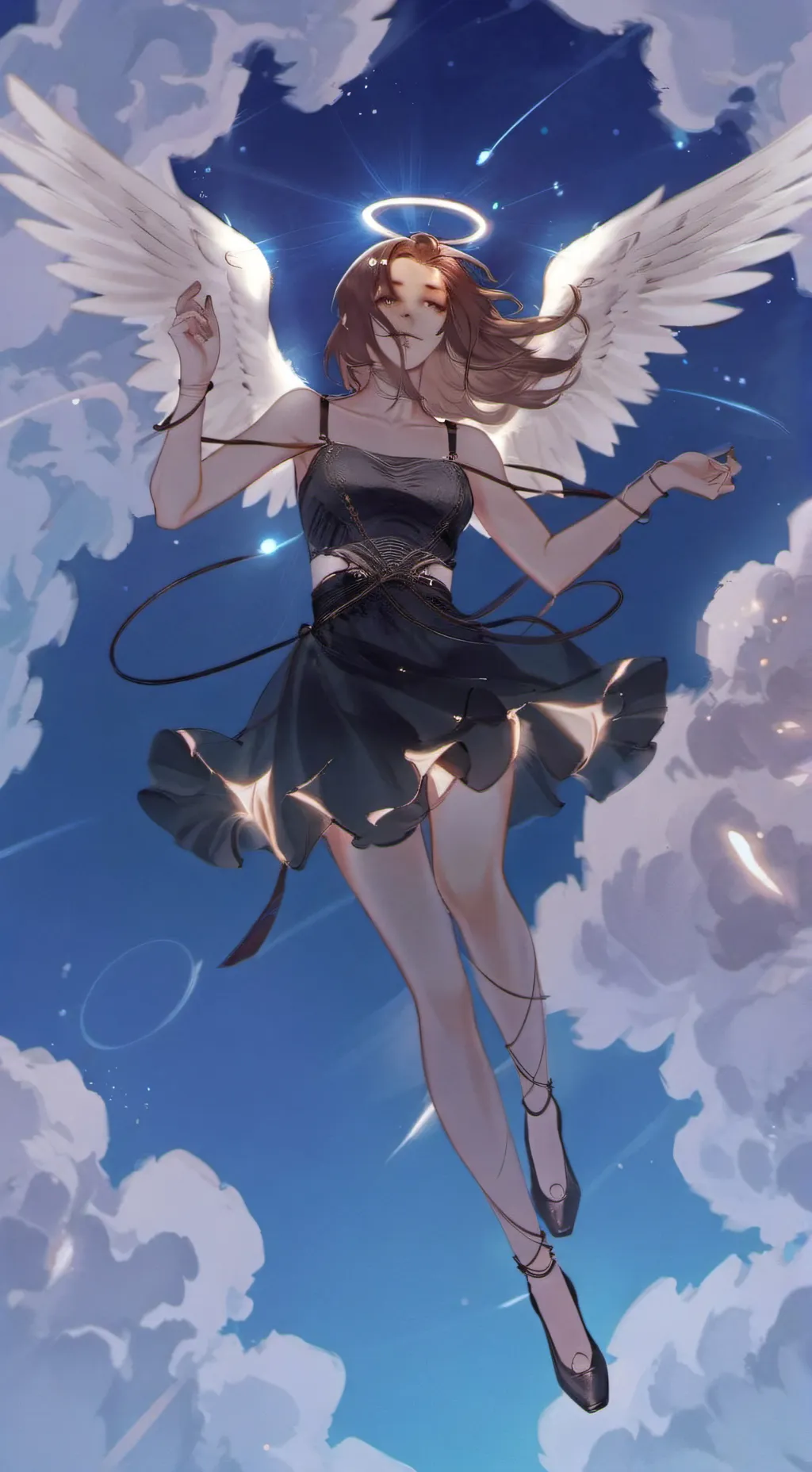 ai character: MHA fallen angel background