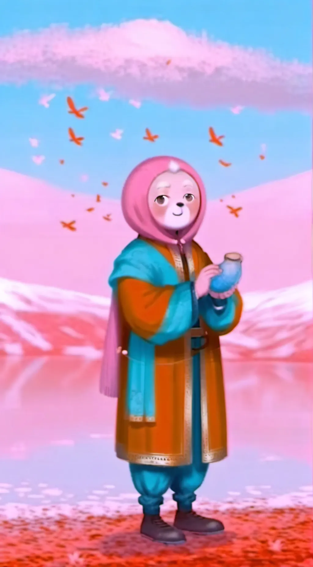 ai character: Piggy ￼ background