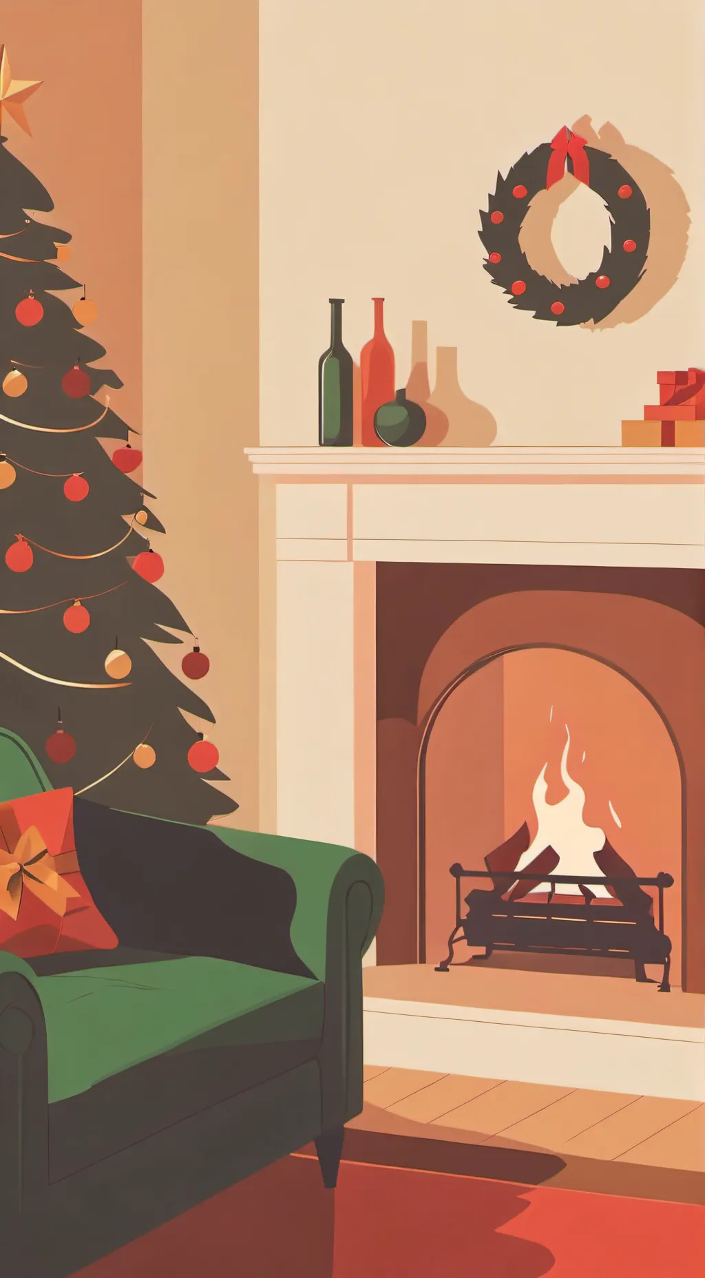 ai character: SINSMAS PARTY  background