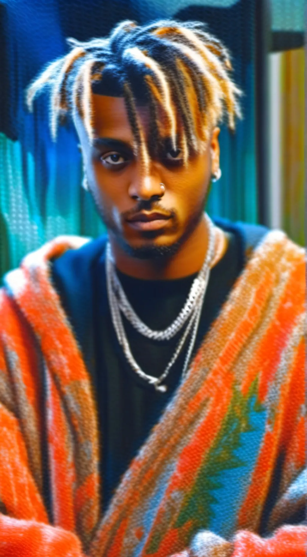 ai character: Juice wrld  background
