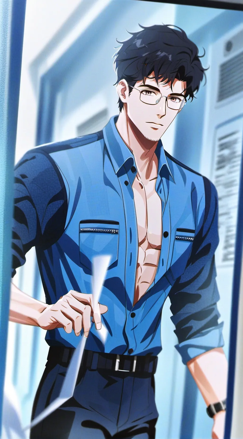 ai character: mark background