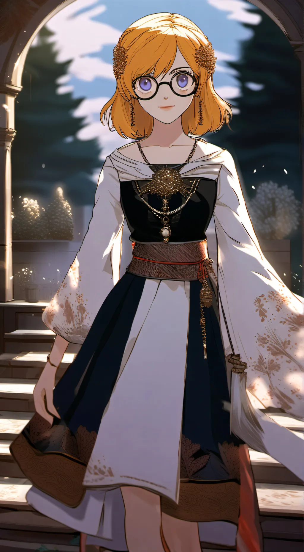 ai character: diretora  background