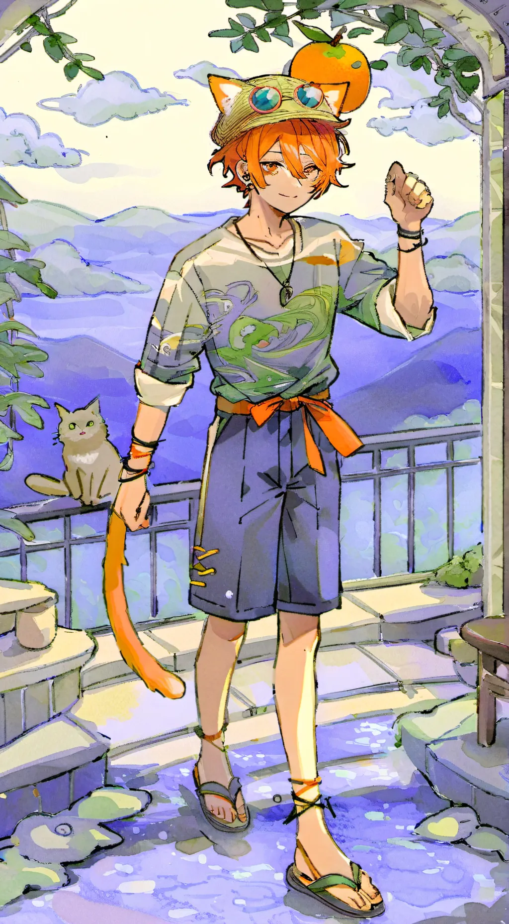 ai character: Pushie  background