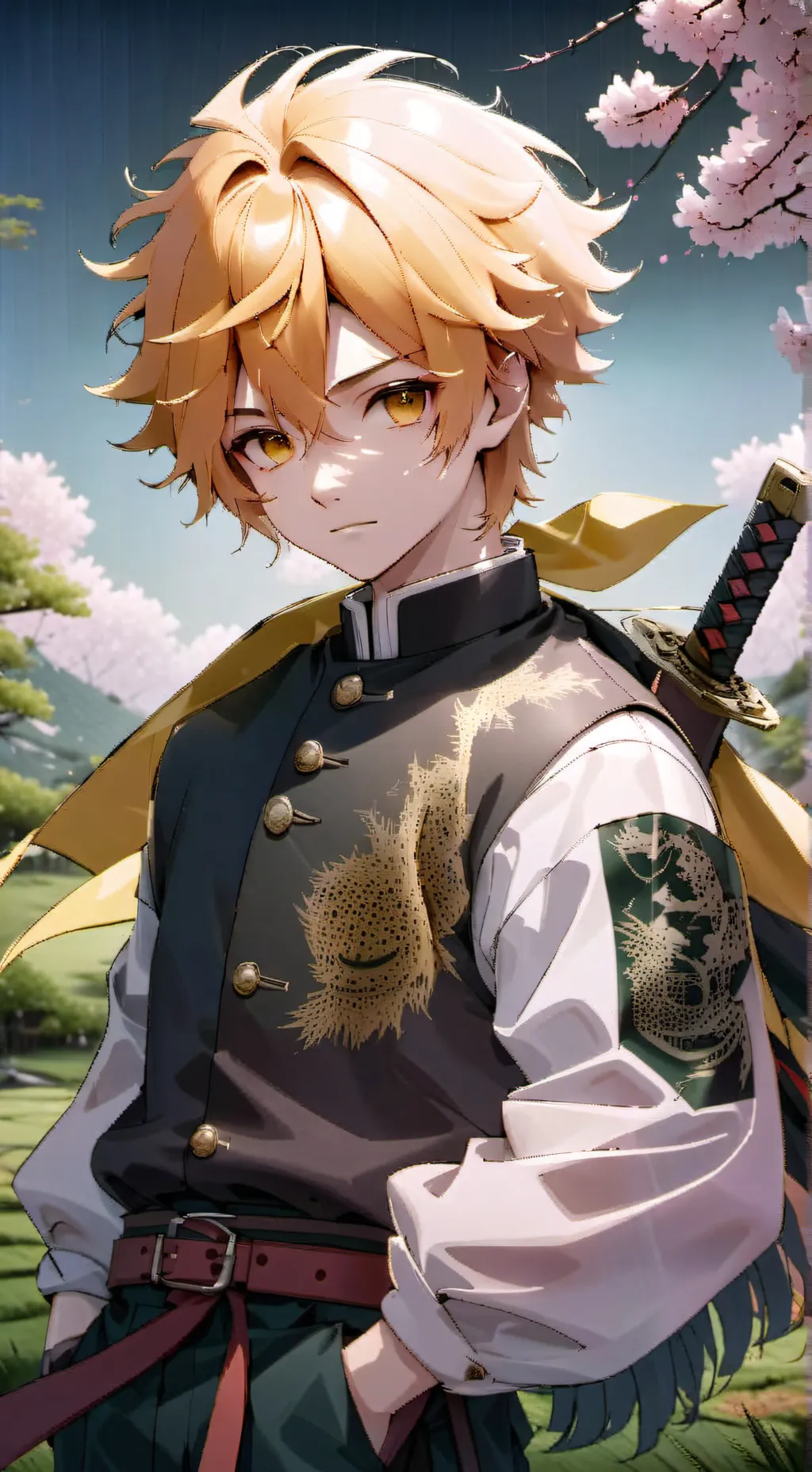 ai character: ~zenitsu~ background