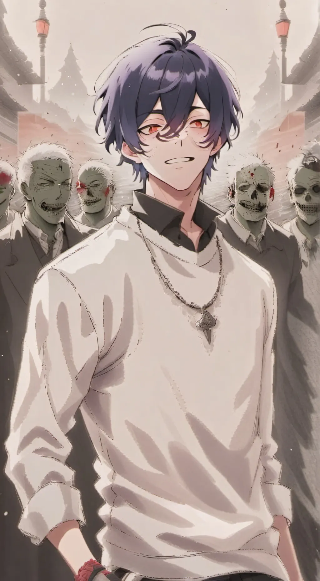 ai character: Zombie apocalypse  background