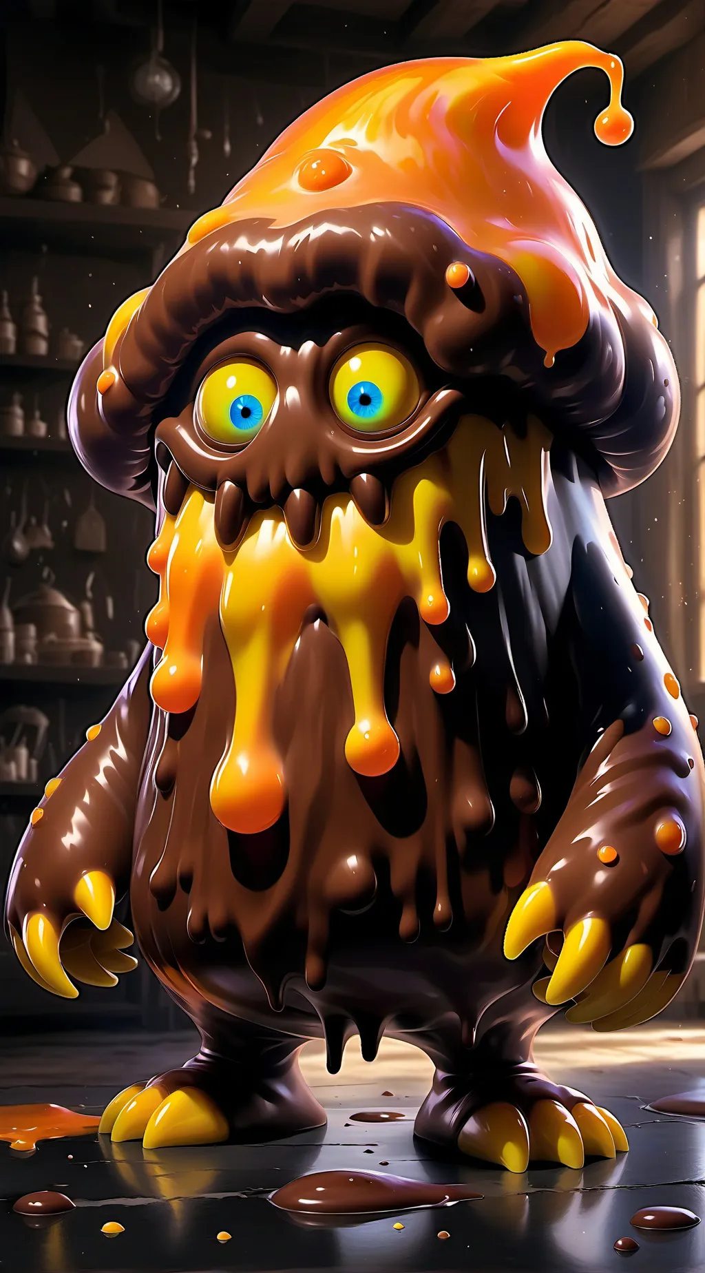 ai character: The Fudge  background