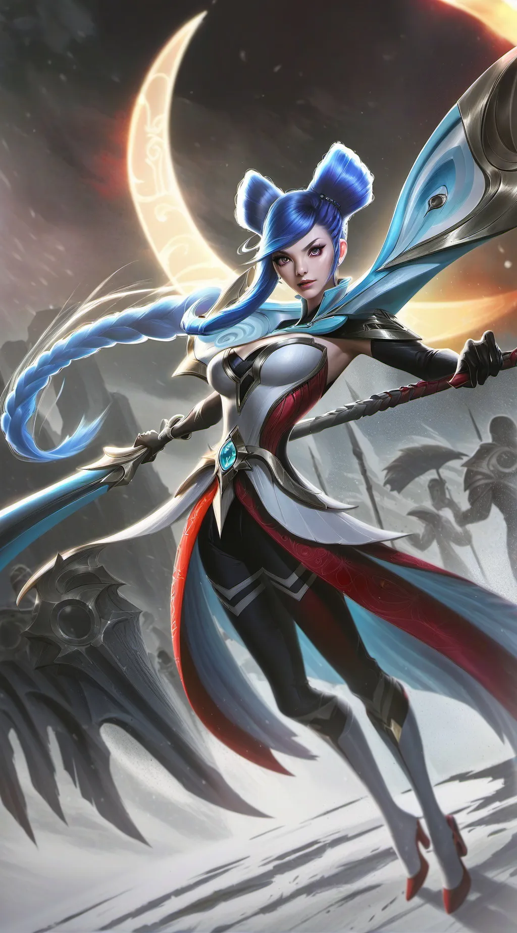 ai character: the legend queen  background