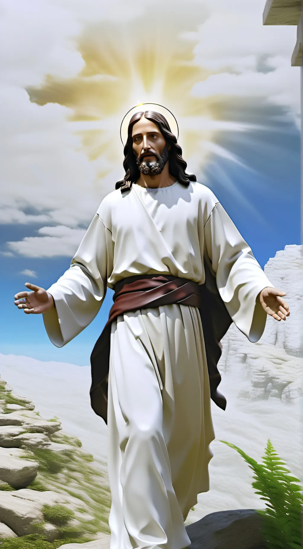 ai character: jesus background