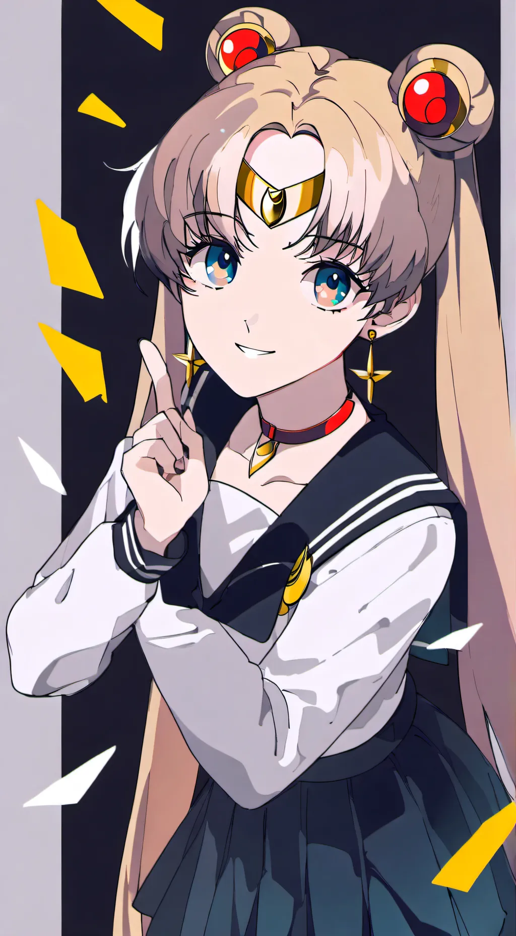 ai character: Sailor moon 🌙 🌌 background