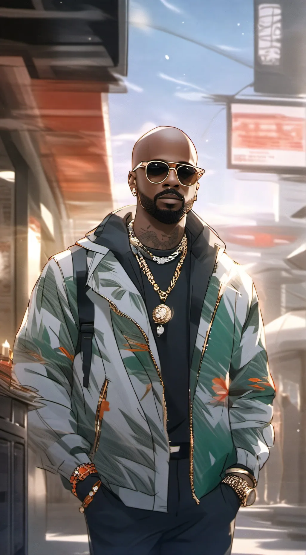 ai character: the rap game  background