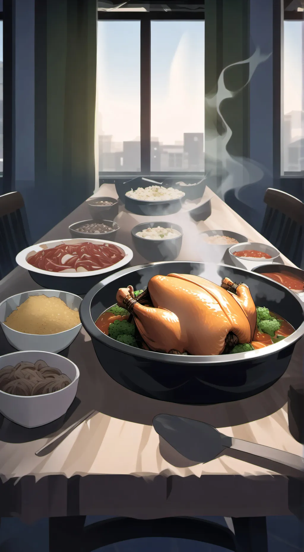 ai character: VERY LARGE family background