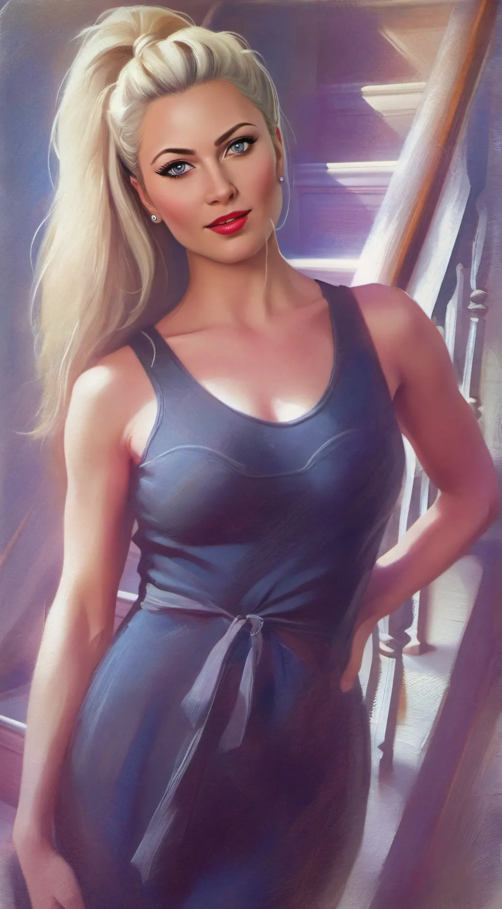 ai character: Luna  background