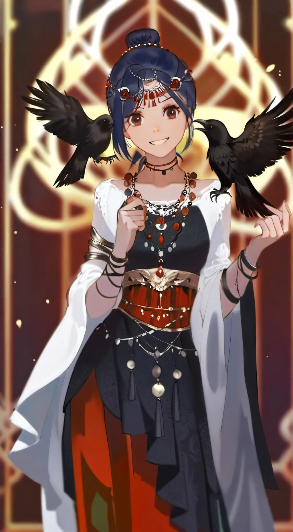 ai character: Кепочка background