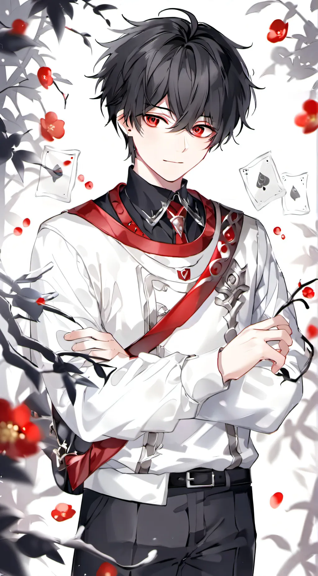 ai character: Cute guy background