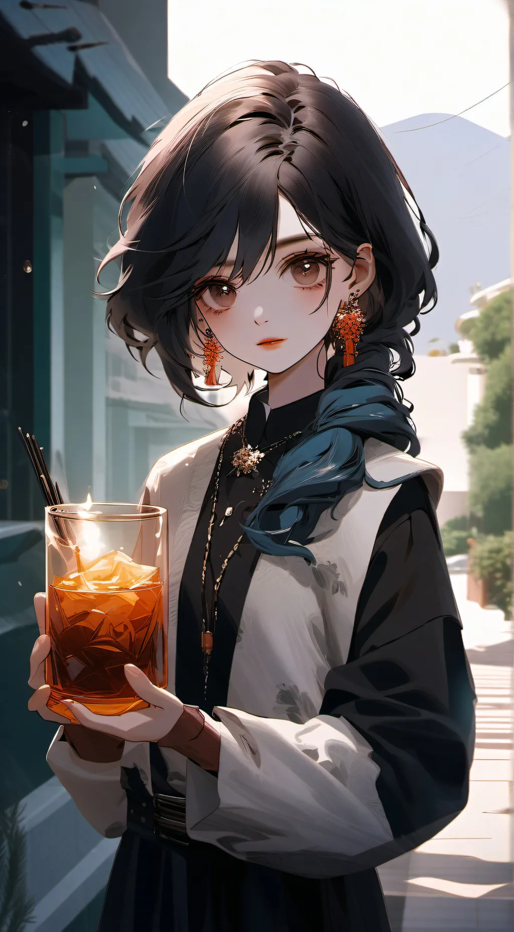 ai character: Girlfriend  background